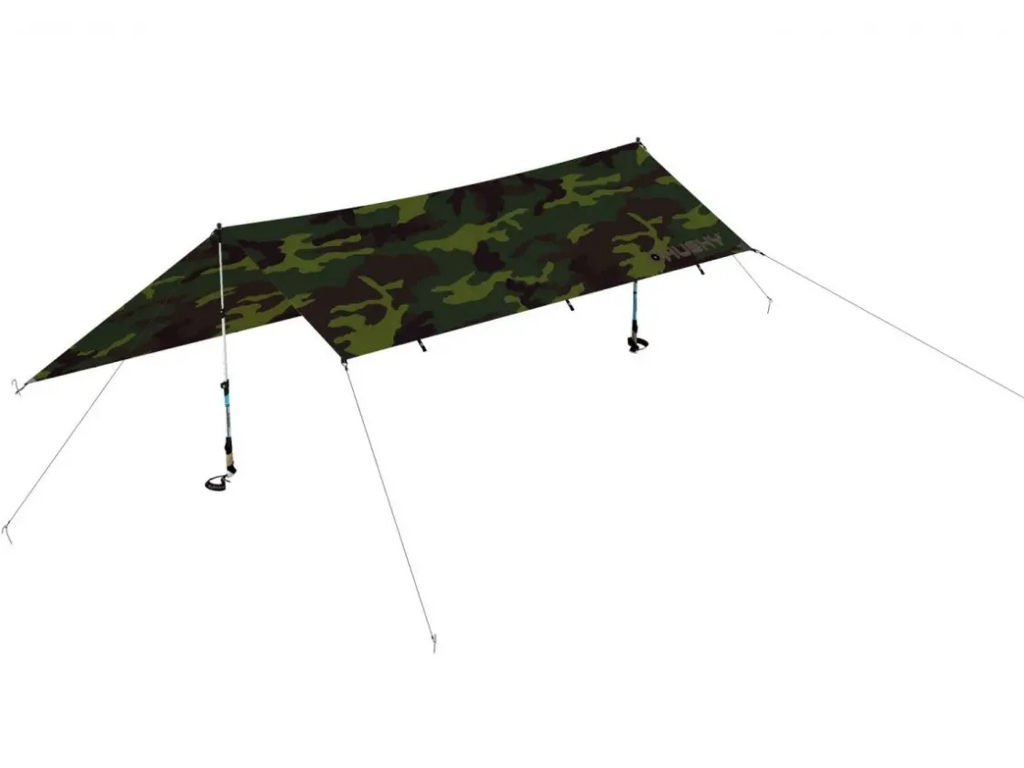Husky Tarps-Rover 300 x 300 cm tarp - Camogrün