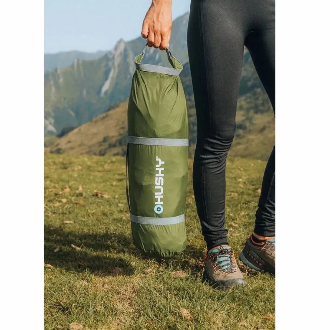 Husky 3 Personen Kuppelzelte|Trekkingzelte-Sawaj 3 leichtes Zelt - Green