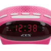 Markenlos Wecker-Ices ICR-210 FM Uhrenradio - Pink