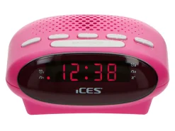 Markenlos Wecker-Ices ICR-210 FM Uhrenradio - Pink