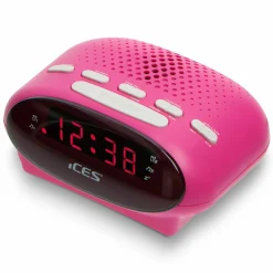 Markenlos Wecker-Ices ICR-210 FM Uhrenradio - Pink