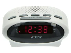 Markenlos Wecker-Ices ICR-210 FM Uhrenradio - White