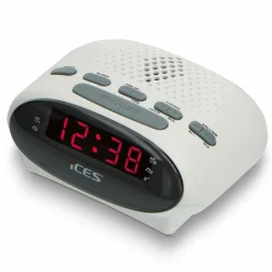 Markenlos Wecker-Ices ICR-210 FM Uhrenradio - White