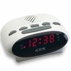 Markenlos Wecker-Ices ICR-210 FM Uhrenradio - White