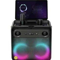 Markenlos Lautsprecher^Ikarao Break X2 Party Lautsprecher Karaoke-Set