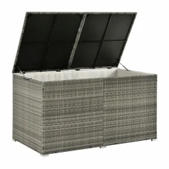 Markenlos Ikaria Polyrattan graue Auflagenbox< Auflagenboxen
