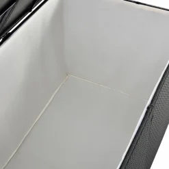 Markenlos Auflagenboxen-Ikaria Polyrattan schwarze Auflagenbox