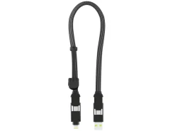 Rolling Square Tv Kabel & Stecker-inCharge XL 30 cm Ladekabel - Black