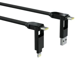 Rolling Square Tv Kabel & Stecker-inCharge XL 30 cm Ladekabel - Black