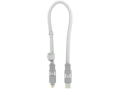 Rolling Square Tv Kabel & Stecker^inCharge XL 30 cm Ladekabel - White