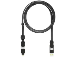 Rolling Square Tv Kabel & Stecker^inCharge XL 2 Meter Ladekabel - Black