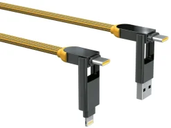Rolling Square inCharge XL 3 Meter Ladekabel - Yellow< Tv Kabel & Stecker