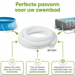 Intex 32 mm Schlauc - 1,5 Meter< Pool Zubehör
