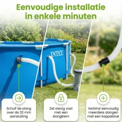 Intex 32 mm Schlauc - 1,5 Meter< Pool Zubehör