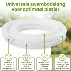 Intex 32 mm Schlauc - 1,5 Meter< Pool Zubehör