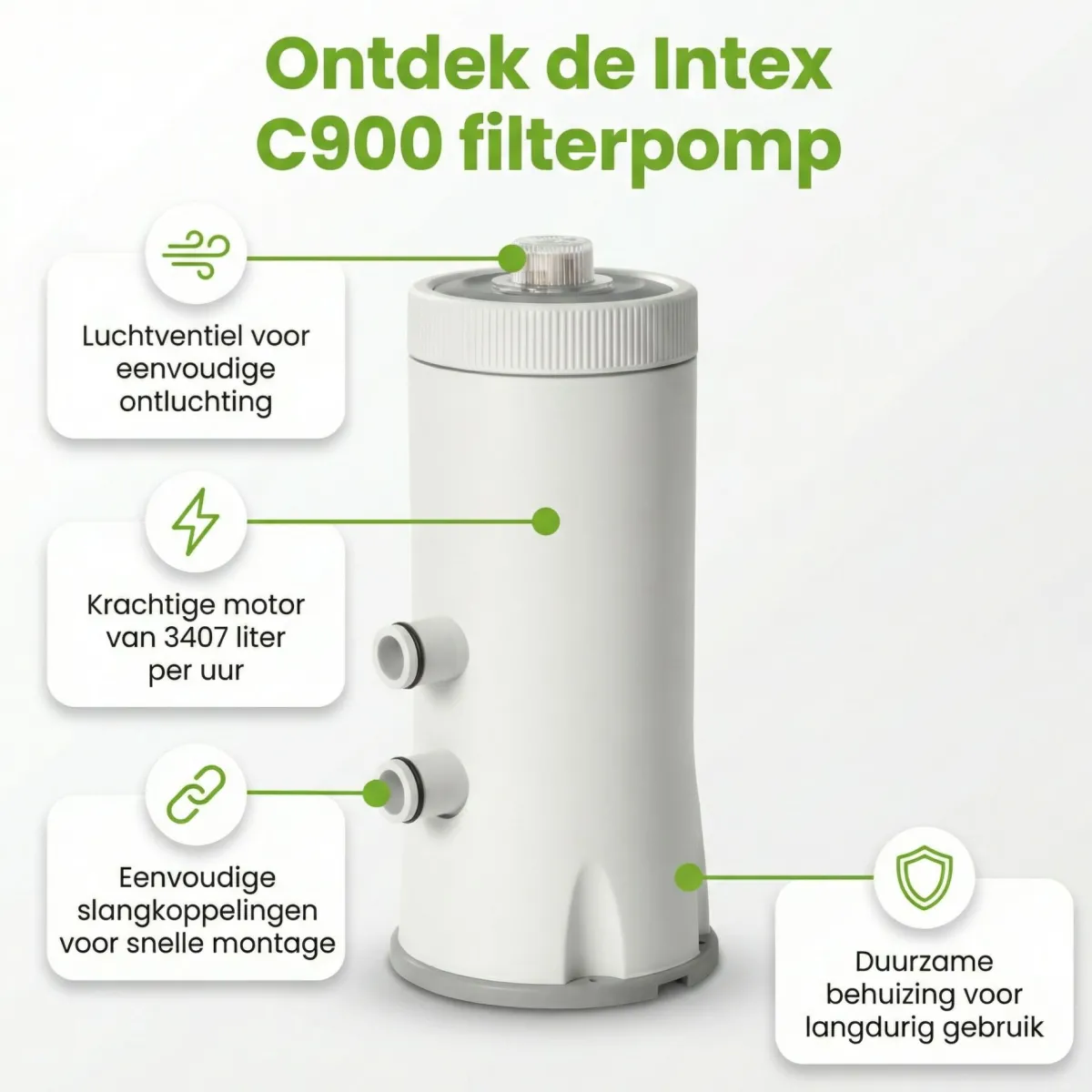 Intex C900 Filterpumpe - 3.407 l/u< Pool Zubehör