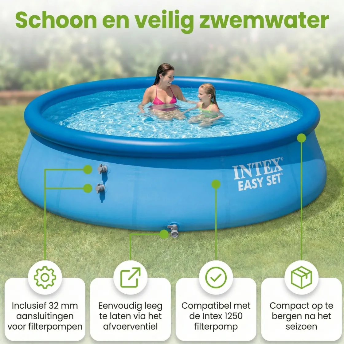Intex Aufblasbare Pools^easy set 244x61cm pool