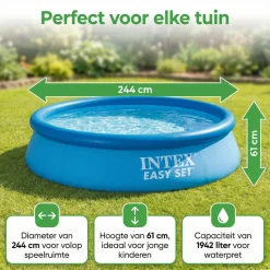 Intex Aufblasbare Pools^easy set 244x61cm pool