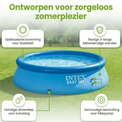 Intex Aufblasbare Pools^easy set 396x84cm pool