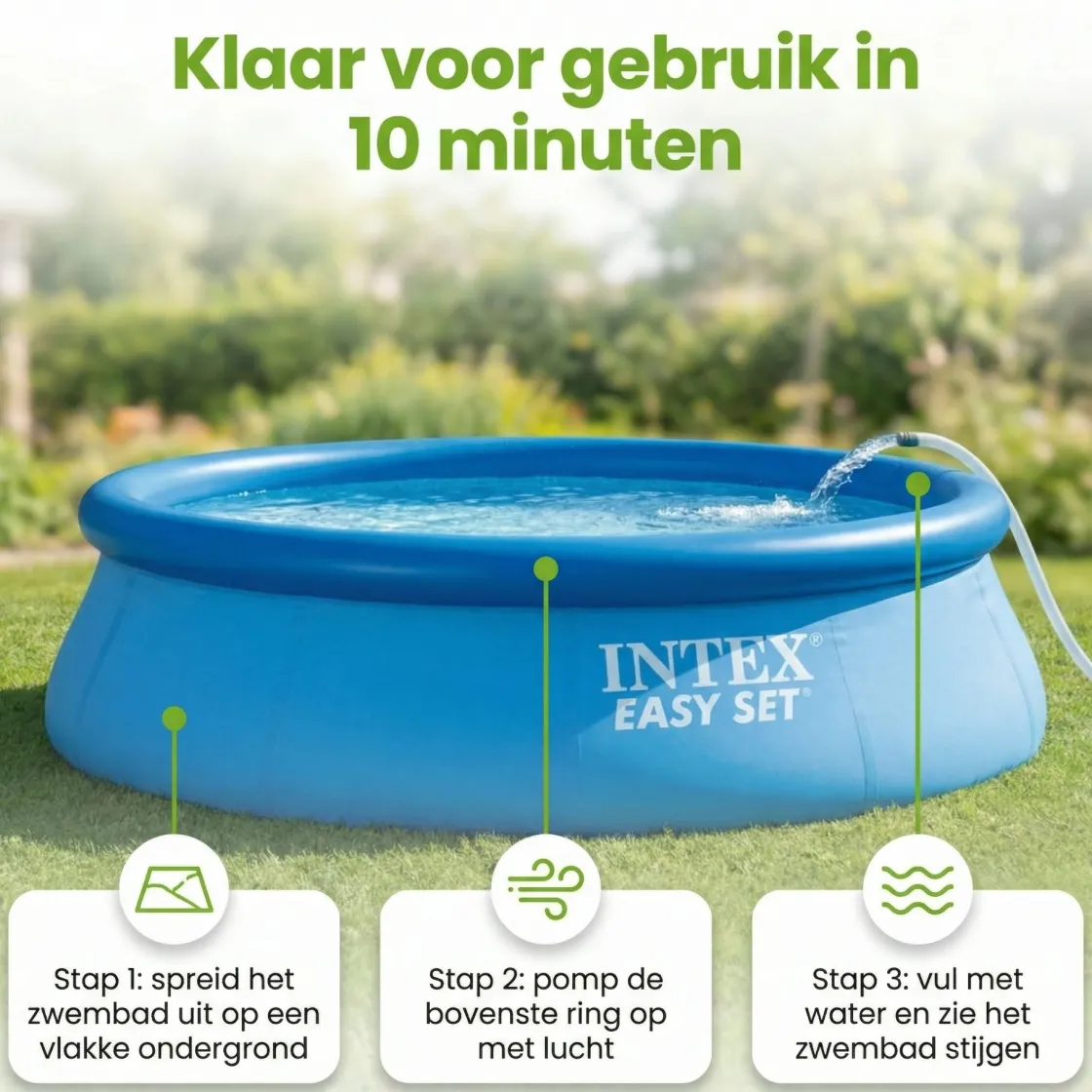 Intex Aufblasbare Pools^easy set 396x84cm pool