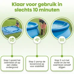 Intex Aufblasbare Pools^easy set 457x107cm pool – 6-teilig