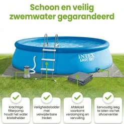 Intex Aufblasbare Pools^easy set 457x107cm pool – 6-teilig
