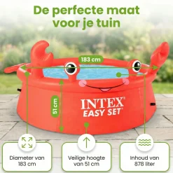 Intex Aufblasbare Pools-easy set 183x51cm pool - krabbe