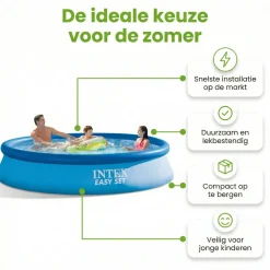 Intex Aufblasbare Pools^easy set 366x76cm pool – 3-teilig