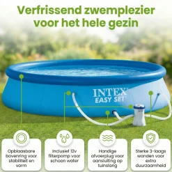 Intex Aufblasbare Pools^easy set 396x84cm pool – 3-teilig