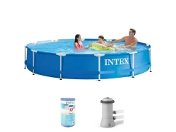 Intex Aufstellpools-metal frame 366x76cm pool – 3-teilig