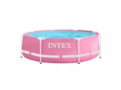 Intex Aufstellpools-metal frame 244x76cm pool - pink