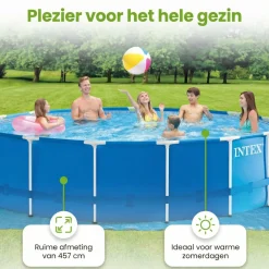 Intex Aufstellpools-metal frame 457x122cm pool – 6-teilig