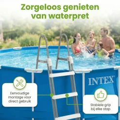 Intex Pool Zubehör^Poolleiter mit extra sicherheit - 107 cm
