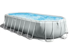 Intex Prism 610 x 305 x 122 cm Rahmen ovaler Pool< Aufstellpools