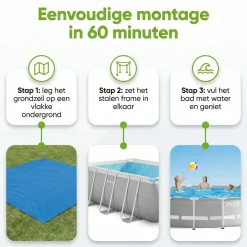 Intex prism frame 549x122cm pool – 6-teilig< Aufstellpools