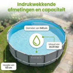 Intex prism frame 549x122cm pool – 6-teilig< Aufstellpools