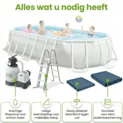Intex Aufstellpools^prism frame 503x274x122cm pool – 6-teilig