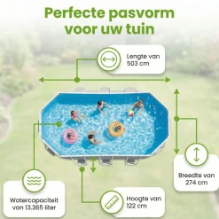 Intex Aufstellpools^prism frame 503x274x122cm pool – 6-teilig