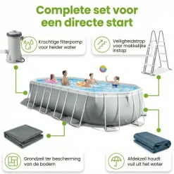 Intex prism frame 610x305x122cm pool – 6-teilig< Aufstellpools