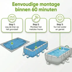 Intex prism frame 610x305x122cm pool – 6-teilig< Aufstellpools