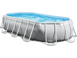 Intex Aufstellpools-Prism Oval 503 x 274 Rahmenpool mit Filter