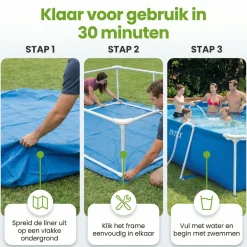 Intex rechteck frame 300x200x75cm pool< Aufstellpools