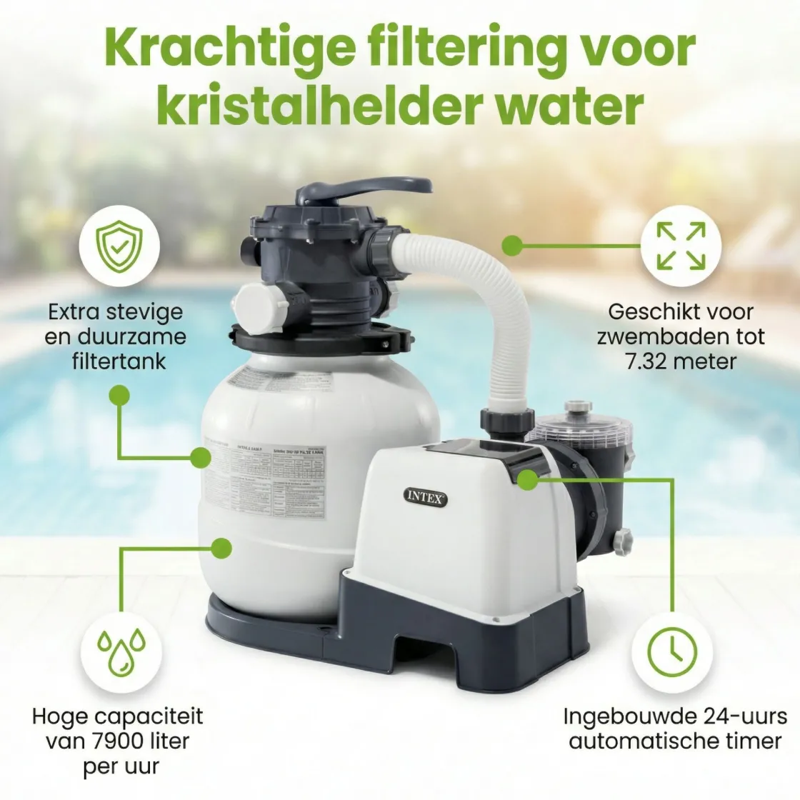 Intex Pool Zubehör-SX2100 6000 l/h Sandfilterpumpe