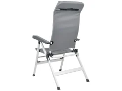 Isabella Campingstühle Mit Verstellbarer Rückenlehne|Klappstühle-Thor Klappstuhl - Light Grey