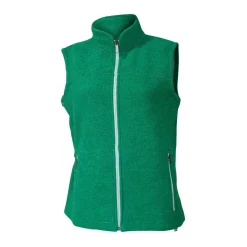 Ivanhoe Beata grüner Damen-Wollstrickjacke ohne Ärmel< Fleecejacken & Pullover