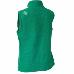 Ivanhoe Beata grüner Damen-Wollstrickjacke ohne Ärmel< Fleecejacken & Pullover