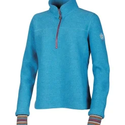 Ivanhoe Fleecejacken & Pullover^Dina türkiser Damen-Wollpullover