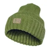 Ivanhoe Mützen-Ipsum Rippenstrickmütze aus Wolle - Green