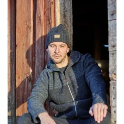Ivanhoe Mützen-Ipsum Rippenstrickmütze aus Wolle - Green