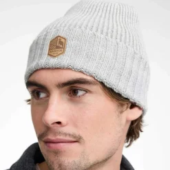 Ivanhoe Mützen^Ipsum Rippstrickmütze aus Wolle – Grau